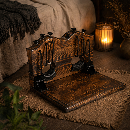 Heritage Sensation Ritual | Artisan Solid Hardwood Grounding Station