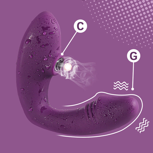 Velvet Muse | 2-in-1 G-Spot Vibrator & Clitoral Suction Sex Toy
