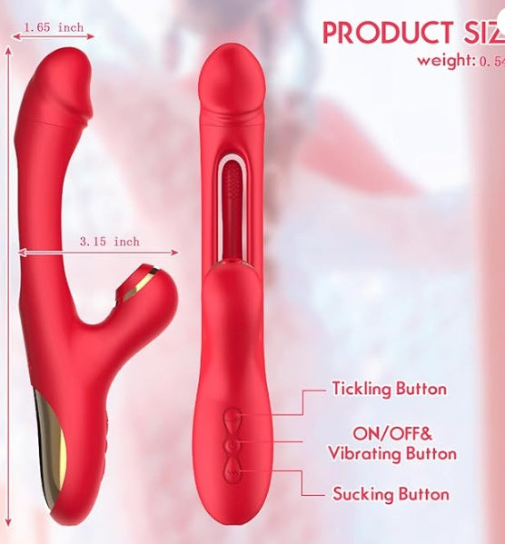Radiant Rabbit | 3-in-1 G-Spot & Clitoral Suction Vibrator
