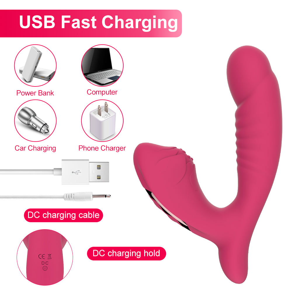 Serene Flow | 2-in-1 G-Spot & Clitoral Vibrator with 15 Modes