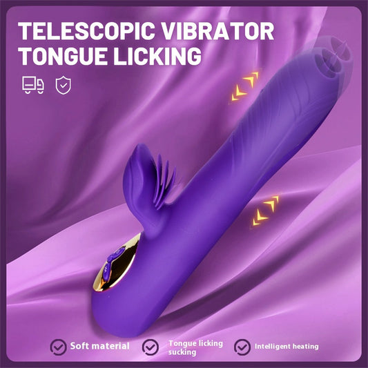 Thrusting G-Spot Vibrator for Women – Clitoral Stimulator Dildo | ROSE & PULSE