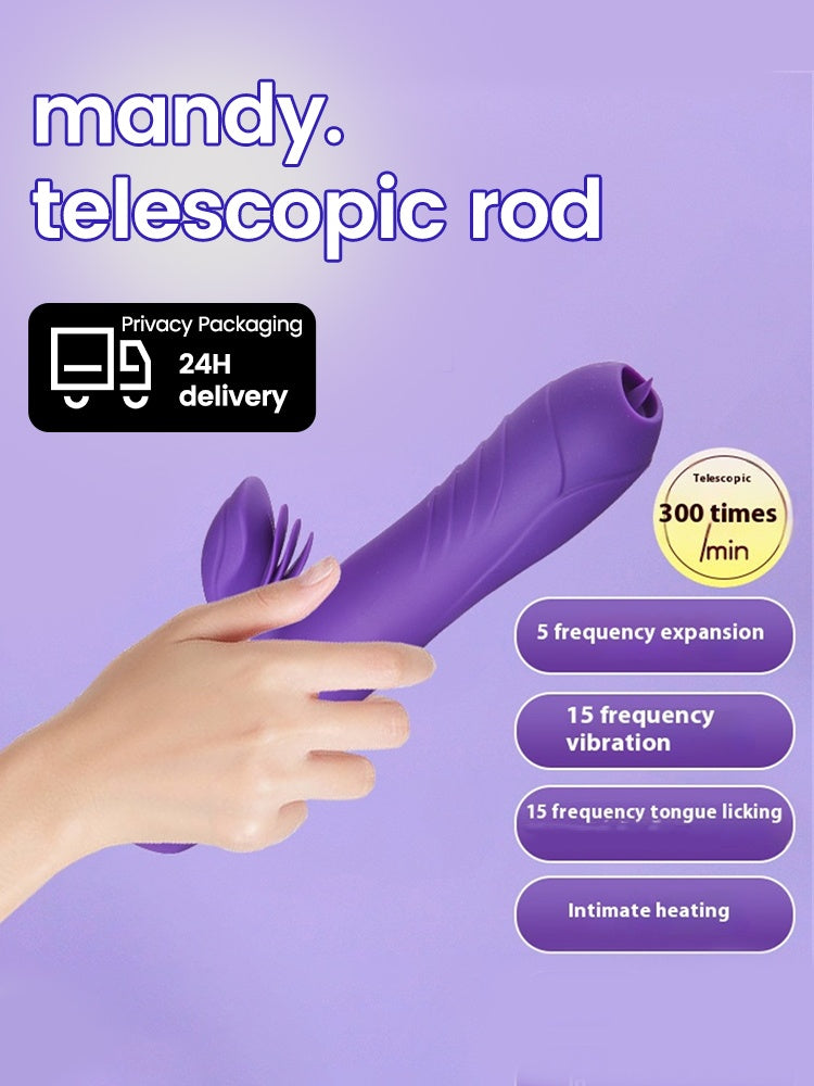 Thrusting G-Spot Vibrator for Women – Clitoral Stimulator Dildo | ROSE & PULSE