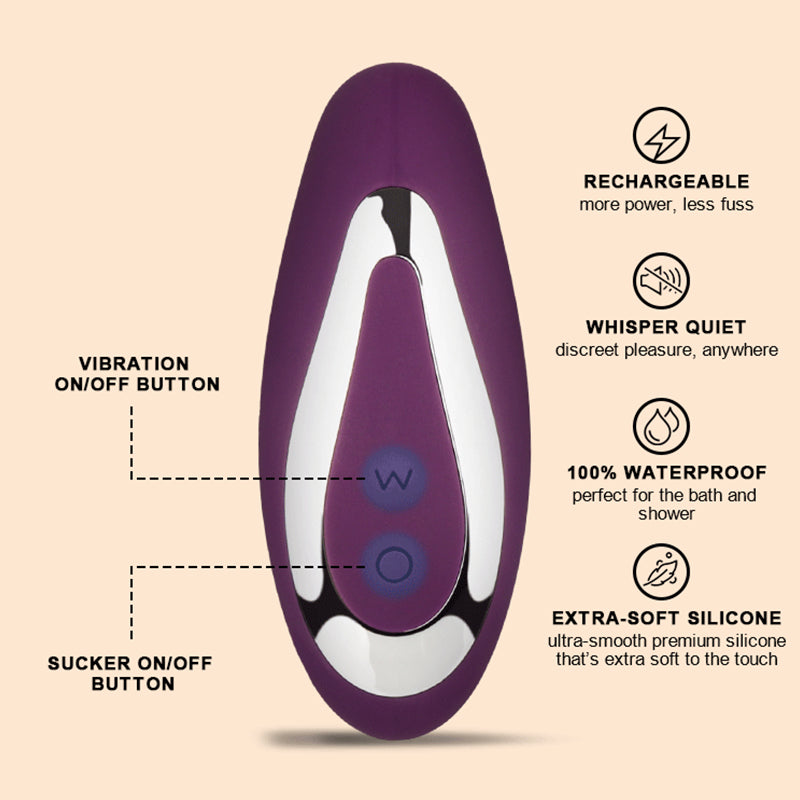 Velvet Muse | 2-in-1 G-Spot Vibrator & Clitoral Suction Sex Toy