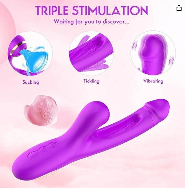 Radiant Rabbit | 3-in-1 G-Spot & Clitoral Suction Vibrator