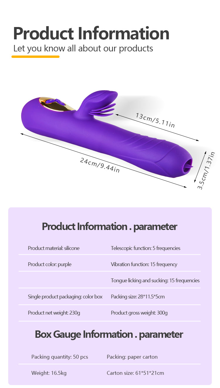 Thrusting G-Spot Vibrator for Women – Clitoral Stimulator Dildo | ROSE & PULSE