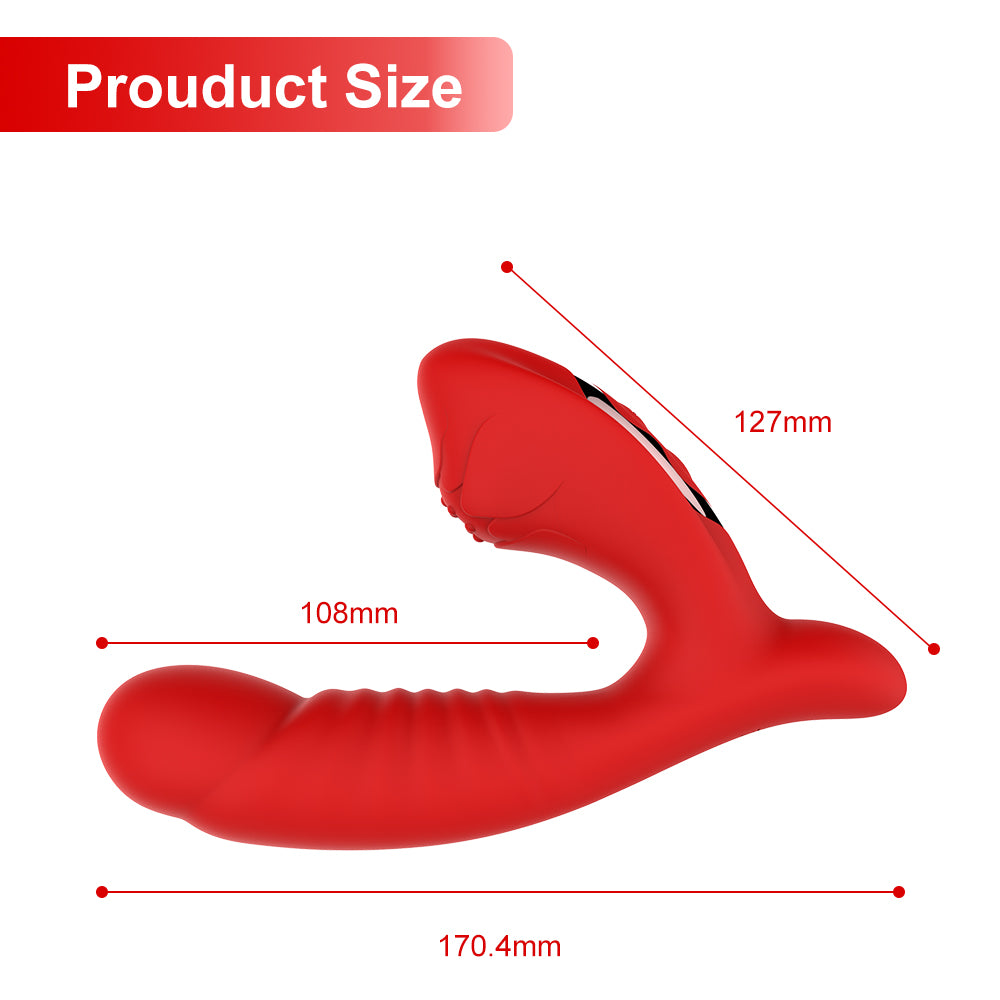 Serene Flow | 2-in-1 G-Spot & Clitoral Vibrator with 15 Modes