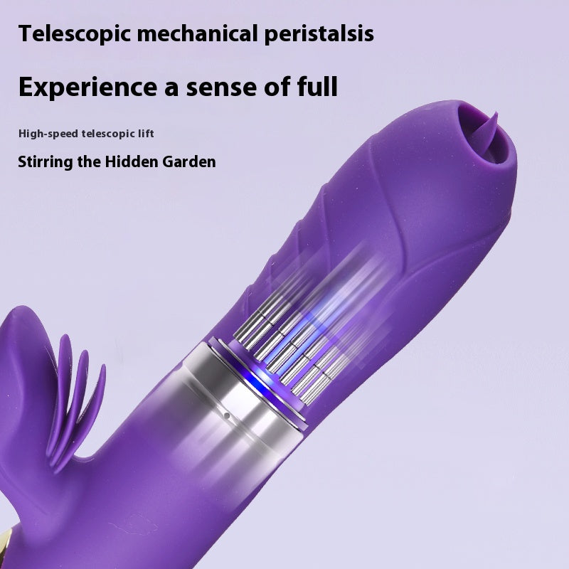 Thrusting G-Spot Vibrator for Women – Clitoral Stimulator Dildo | ROSE & PULSE