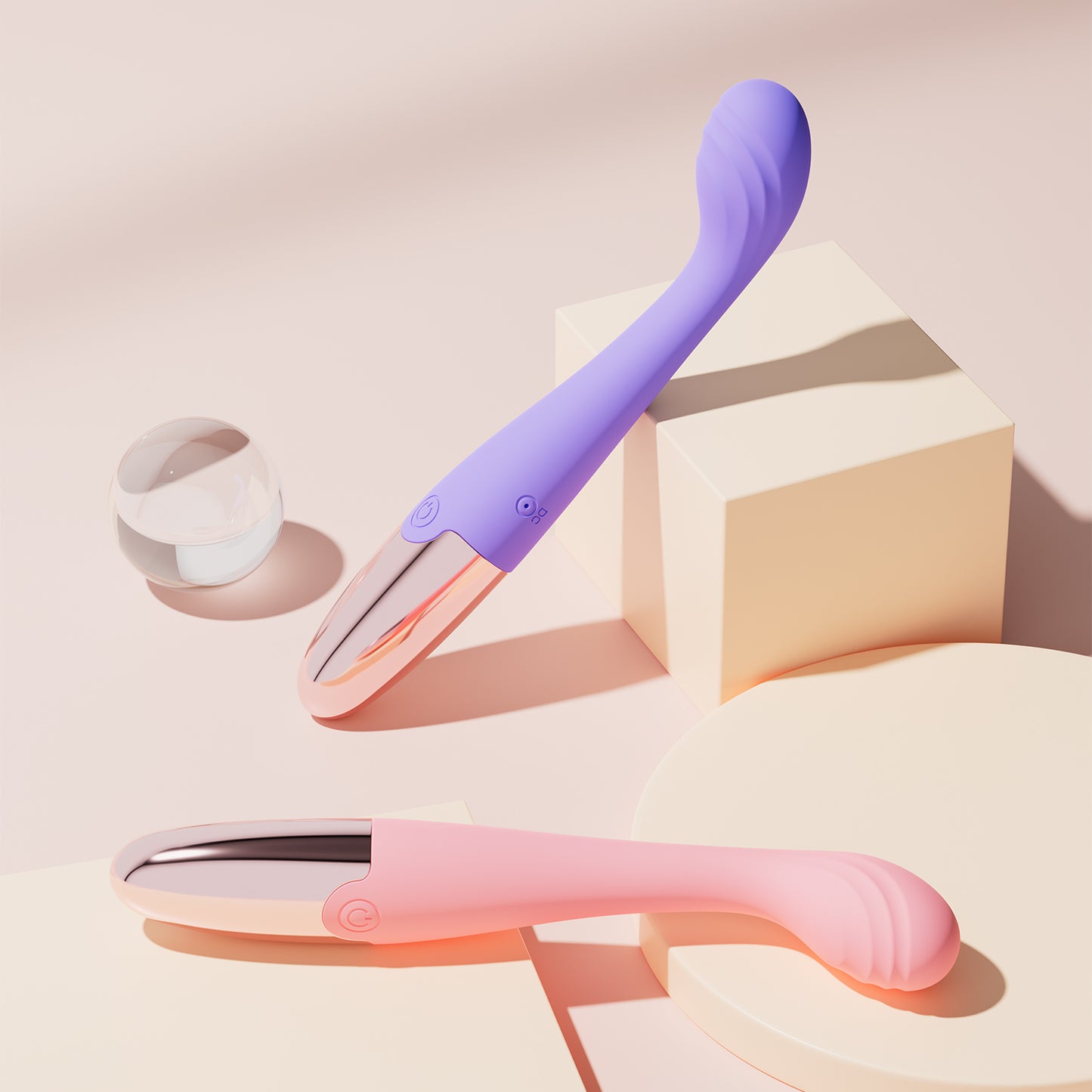 Lara Bloom velvet rose pulsating massager — air pulse sex toy with intelligent 38°C warming function | ROSE & PULSE