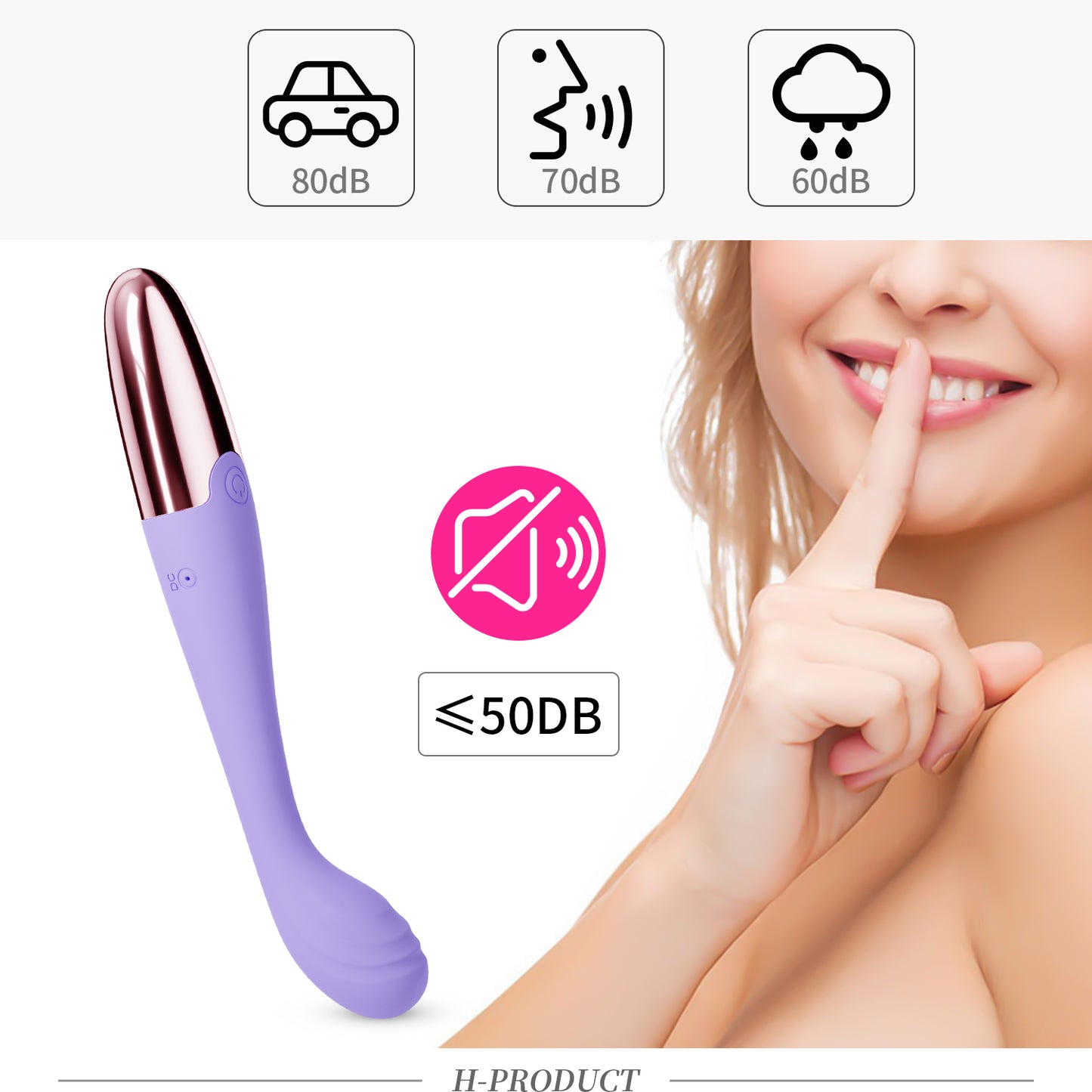 Lara Bloom rose toy in hand — ergonomic palm-fit design, IPX7 waterproof clitoral stimulator | ROSE & PULSE