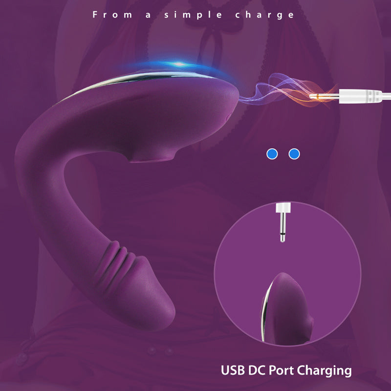 Velvet Muse | 2-in-1 G-Spot Vibrator & Clitoral Suction Sex Toy